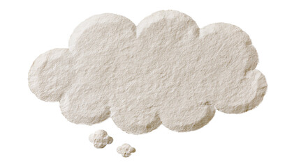 Fototapeta premium Abstract fluffy cloud with small cloud and dust particles