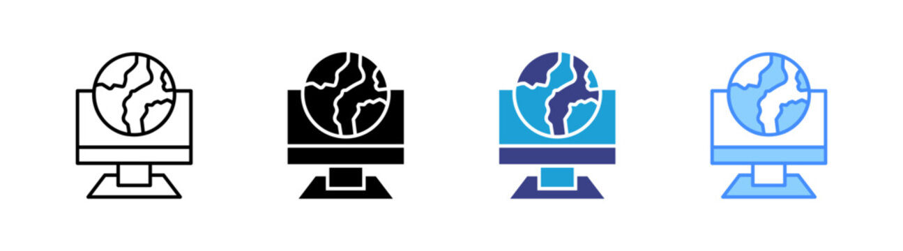 Computer icon set multiple style collection
