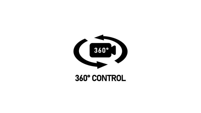 360 degree rotating control knob animation loop seamless rotation