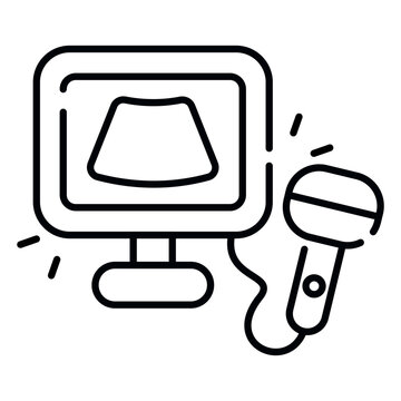 Modern design icon of ultrasound
