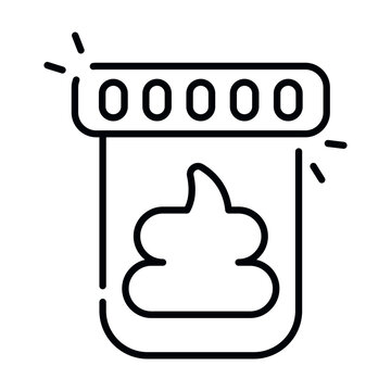 Perfect design icon of stool test
