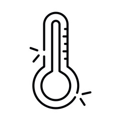 Naklejka premium An editable design icon of digital thermometer