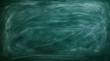 Obraz premium Green chalkboard background with faint lines and texture