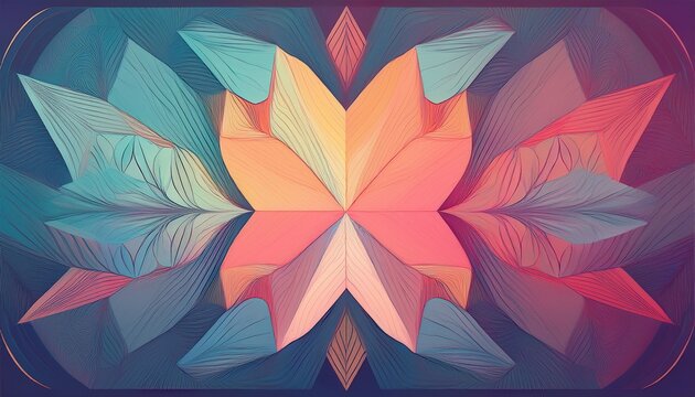 Mental Clarity As Poetic Diffused Abstract Shapes Gradually Resolving Into A Diamont Form At The Center Soft Colors Representing Focus And Awareness Eps