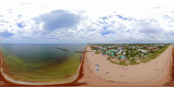 360 VR drone video Lauderdale By The Sea Florida