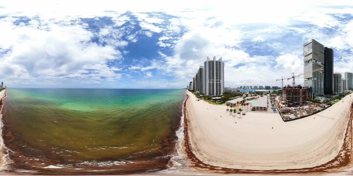 Luxury condominiums sunny Isles Beach Florida 360 VR 8k 60fps