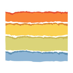 Fototapeta premium Torn Paper Stripes Vector Graphic