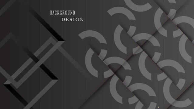 Dark grey 3d geometric abstract background