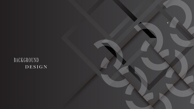 Dark grey 3d geometric abstract background