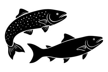 Fototapeta premium vector illustration of a fish