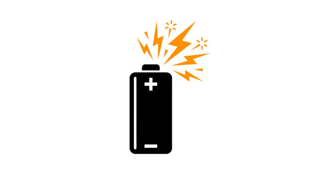 Battery with Electric Shock Explosion.