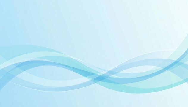 elegant infinity symbol wave in soft blue gradient medical background