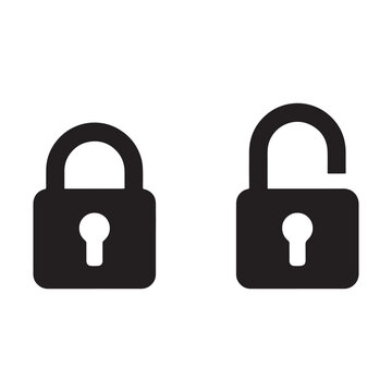 lock icon vector illustration isolated