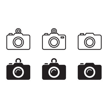 camera icon set