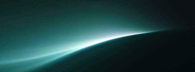 Fototapeta premium Earth horizon with atmospheric glow and sunrise light in space