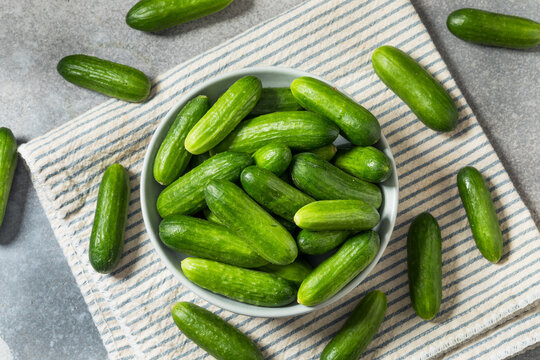 Homemade Mini Baby Green Cucumbers