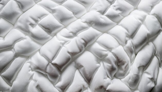 Abstract White Texture Of Mattress Bedding Or Pillow Surface Background