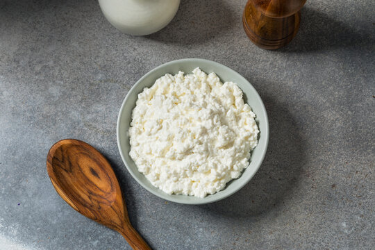 Organic Healthy White Cottage Cheese