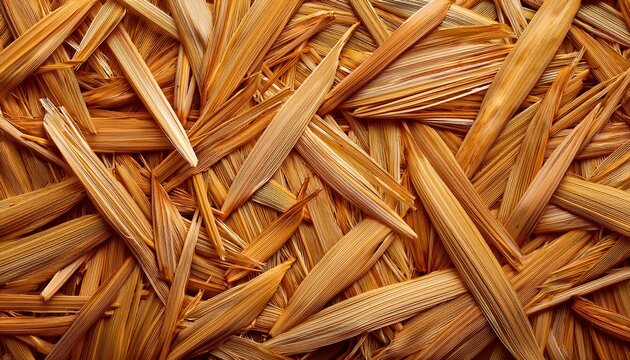 Texture Of Dry Golden Straw