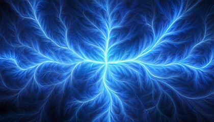 Obraz premium Blue Lightning Background