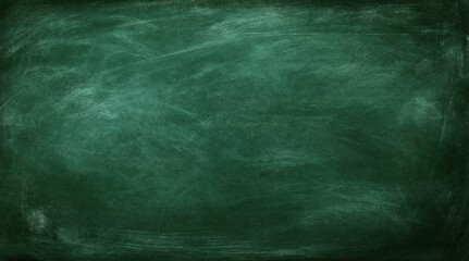 Obraz premium Green chalkboard background with subtle texture and space for text