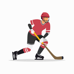 Fototapeta premium Ice Hockey Player in Action