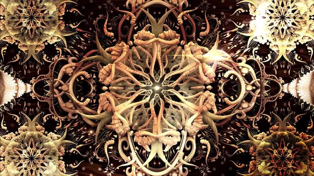 Wood Ethnic Ornament 2