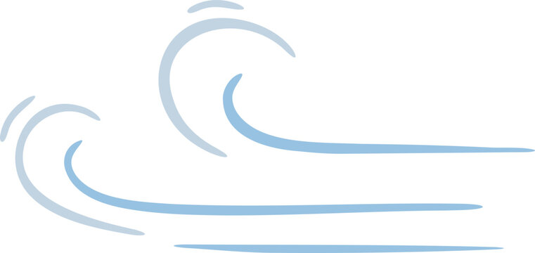 Windy shape illustration	