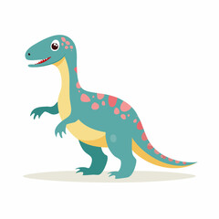 Fototapeta premium Cute Cartoon Dinosaur Illustration