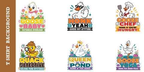 Funny goose rage mode honk design for t shirt apparel. © jubayer95