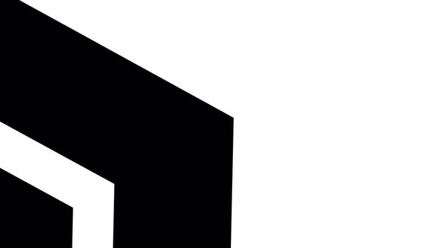 Modern Geometric Corner Frame Transition Background