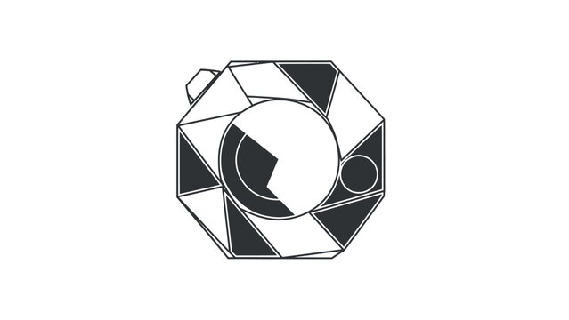 Geometric aperture with triangular segments and circular elements