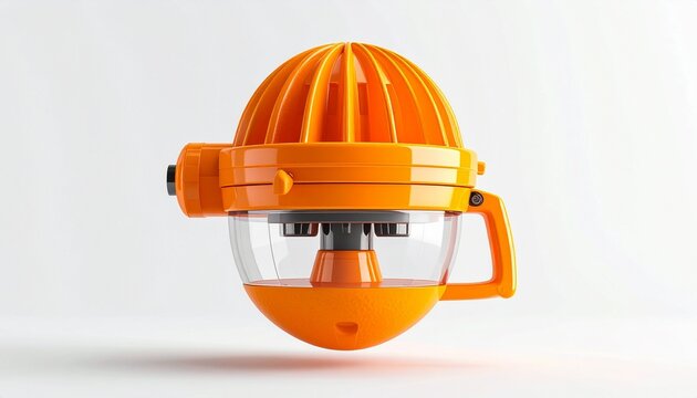 Manual Orange Juicer Isolated on White Background