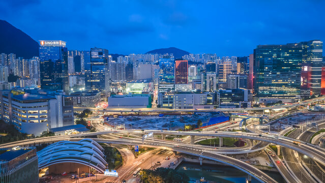 May 22 2026 HONG KONG, CHINA. Trunk Road T2 highway interchange