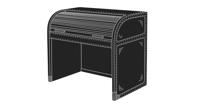 Black Metal Corner Mailbox for Letters.