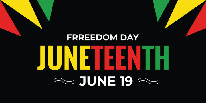 Vibrant juneteenth celebration background