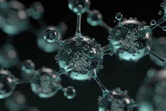 bubbles in a glass