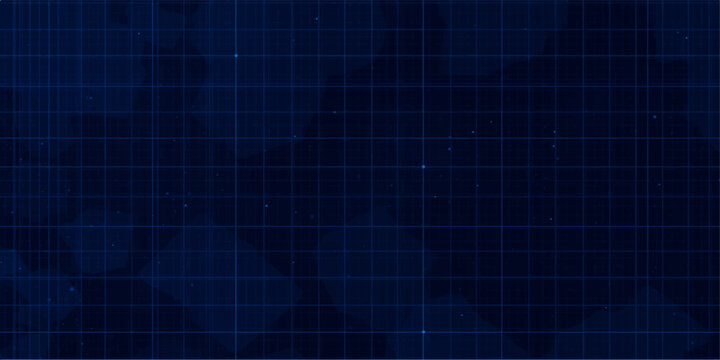 Minimalist engineering graph paper texture in deep navy blue tone
