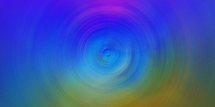 Vibrant blue and green circular radial gradient with soft light diffusion and grainy texture for modern artistic digital graphic.