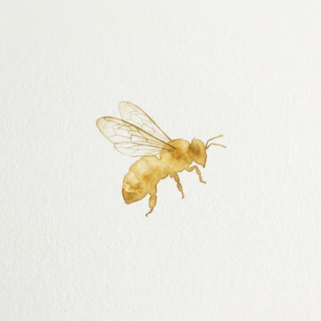 Close-up flying termite insect isolated on white background with natural light