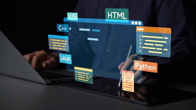 Software development with coding overlays, programming languages, developer tools, mobile app creation, and advanced programming for digital product development and software solutions. Muxer