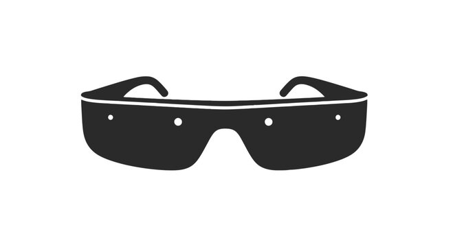 Black Virtual Reality Goggles Headset.