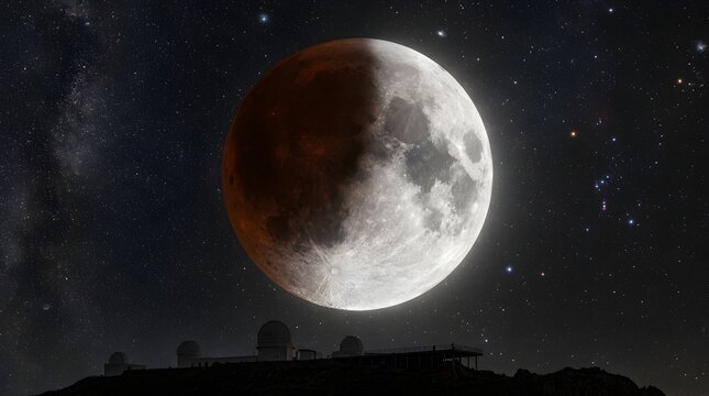 moon and stars
Partial Lunar Eclipse Over Starry Night Sky

Spectacular Partial Lunar Eclipse in Deep Space

Detailed Moon During Partial Lunar Eclipse

Astrophotography of a Partial Lunar Eclipse