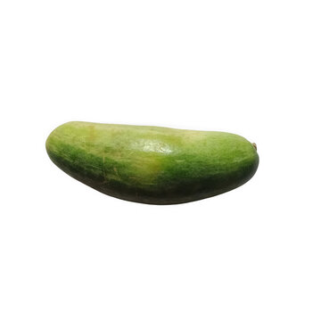 Fresh green pointed gourd vegetable isolated on transparent background, fresh healthy eating