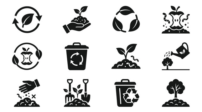 Set of Eco-Friendly and Sustainability Icons