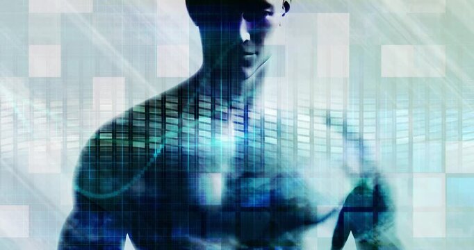 Digital Evolution Highlighting Human Thought Merging With Advanced Technologies 