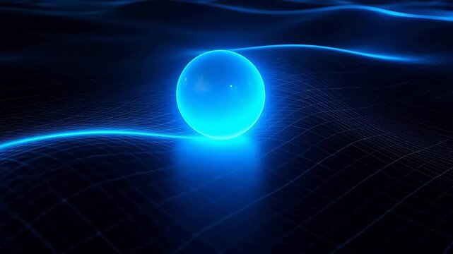 Animated Learning Rate Cosine Decay Visualization with Glowing Orb