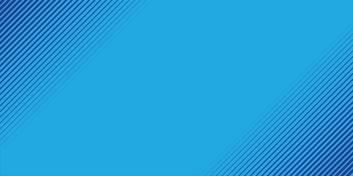 Abstract light blue background with dark blue diagonal lines pattern. Halftone striped geometric backdrop with gradient effect. Vector illustration for design
