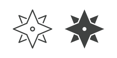 Obraz premium Navigation icon. Line and glyph solid icon