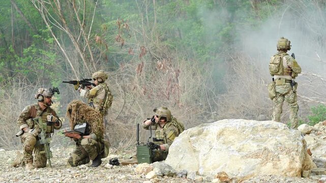 Military action training exercise outdoor terrain photography forest environment ground view strategy development